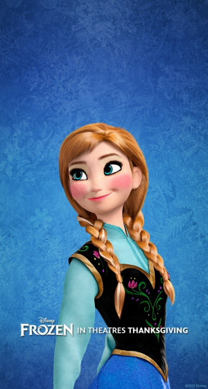 Disney Princess anna's cheeky look