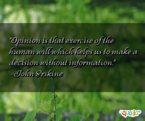 Opinion is that exercise of the human