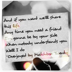 When nobody understands you.. Well, I do.