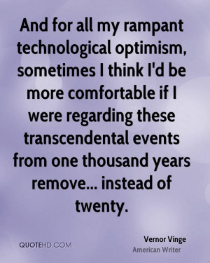 ... transcendental events from one thousand years remove... instead of