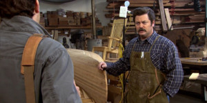 Inside Ron Swanson’s wood shop image 8
