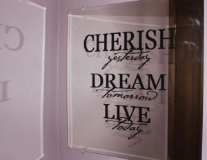 Cherish Dream Live Wall Art Decal