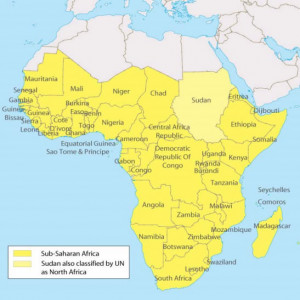 Sub Saharan Africa Map