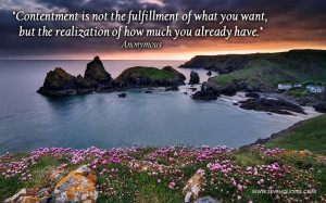Contentment Quotes About