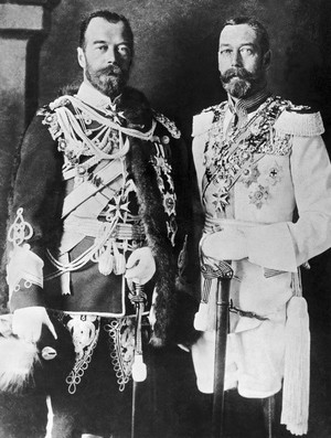 picture of Czar Nicholas II and King George V of England. - (Photo ...