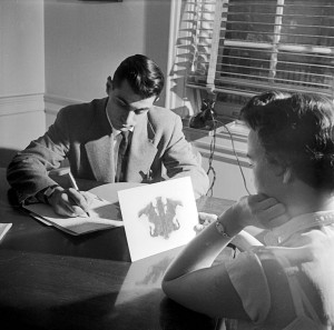 Rorschach Inkblot Test being used in the Montefiore Hospital in 1950