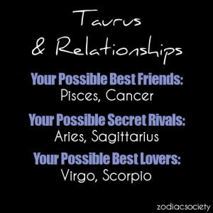 Taurus and Relationships