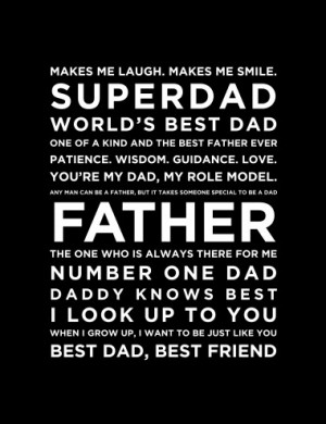 Dad Canvas Black - Photo Canvas Print for Illustration, Dad, Father ...