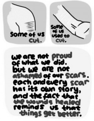 text depressed depression alone crying cutting cuts self-harm scars ...