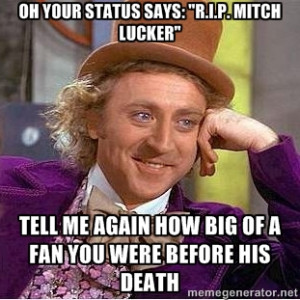willy wonka - oh your status says: 