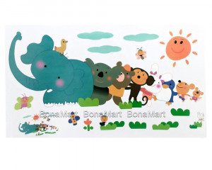 ... Animal-Cartoon-Removable-Bedroom-Nursery-Vinyl-Wall-Stickers-Quotes