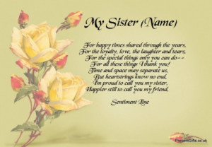 ... years posted in ways from the engraved sisters poems by famous sister