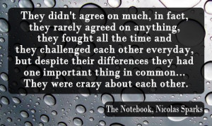 ... crazy, cute, love, movie, notebook, novel, quote, the note book, words