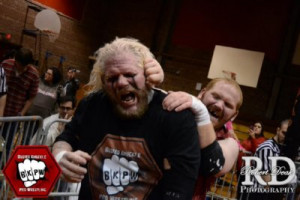 raven wrestler 2013 Eddie Osbourne attacks Raven. Photo