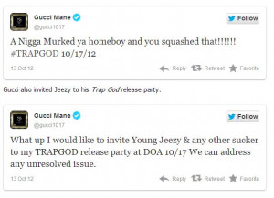 Gucci Mane Twitter Beef Gucci mane's beef with young