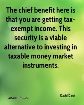 The chief benefit here is that you are getting tax-exempt income. This ...