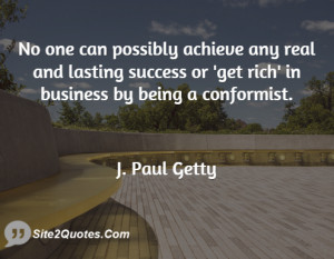 Paul Getty Quotes Success