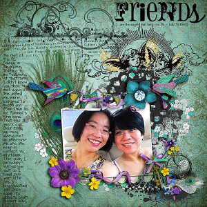 Friends by Audrey Tan | Supplies: Rosey Posey: Faith, Be Bold, Amazing ...