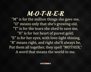 Best 15 Love Sayings For Mothers