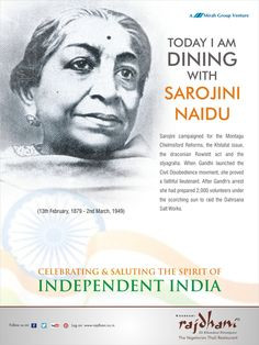 Sarojini Naidu campaigned for the Montagu Chelmsford Reforms, the ...