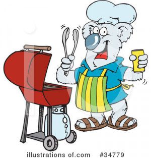 Family Bbq Clipart Image
