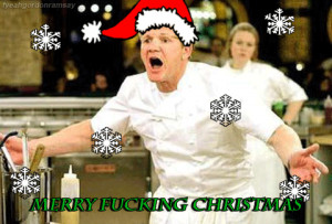 gordon ramsay chef ramsay Hell's Kitchen christmas merry christmas