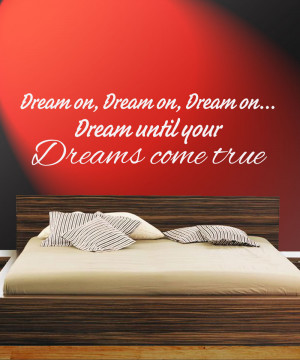 Details about Dream until your dreams come true Quote/Giant Sticker ...
