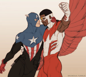 Captain America Marvel bucky barnes Falcon fanart: mine sam wilson ...