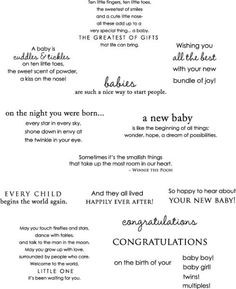 sentiments more baby stamps baby sentiments start people baby quotes ...