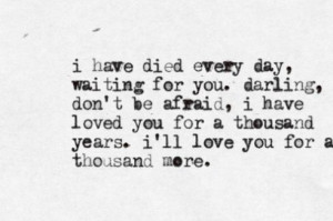 ... you-for-a-thousand-years-ill-love-you-for-a-thousand-more-love-quote