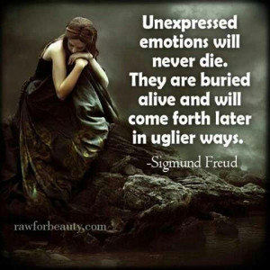 ... to express her feelings is supported by this Sigmund Freud quote