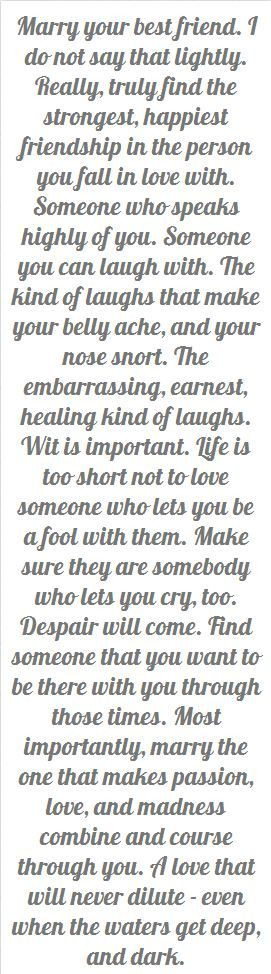 ... Quotes, So True, In Love With My Best Friend, Marriage, Good Advice