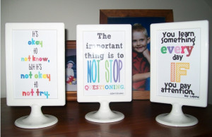 They're done - Ikea Frames with Quotes