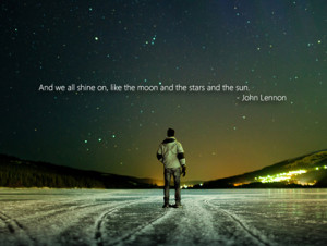 we all shine on like the moon the beatles picture quote