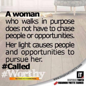 ... opportunities her light causes people and opportunities to pursue her