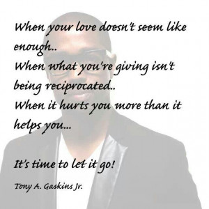 Time to let go