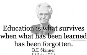 .com presents B.F. Skinner and his famous quote 
