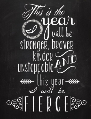 Free Fierce Printable Quote | Dwell Beautiful