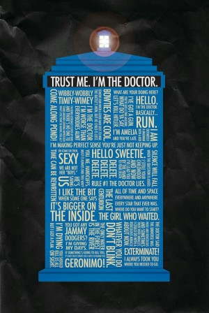 Tardis Full of Doctor Who Quotes