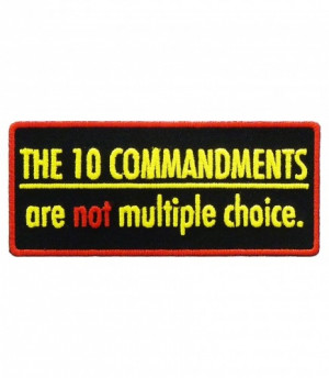 Home Shop All Patches 10 Commandments Patch, Christian Sayings Patches