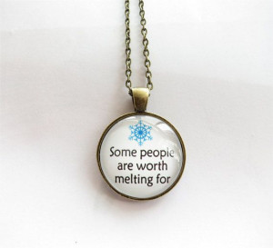 Disney's Frozen Inspired Necklace Frozen quote by YourColorfulDays, $7 ...