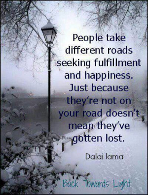 Different roads