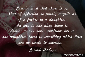 ... our wives there is desire; to our sons, ambition; but to our daughters