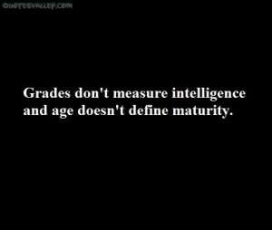 Age Doesn’t Define Maturity