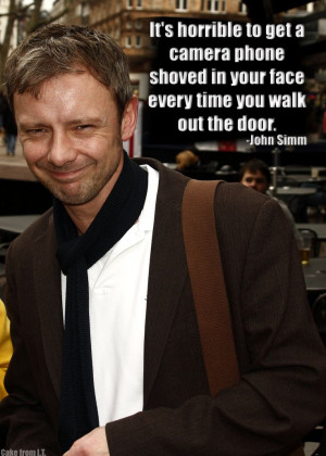 John Simm quote edit by Cake from I.T.. He's one of the few actors I ...