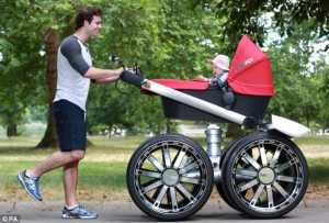 Pimp my buggy! Skoda unveils gigantic man-pram complete with 20-inch ...