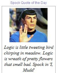 Spock Quote of the Day ( www.bloggergadgets.net )