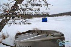 Funny Ice Fishing Quotes Henry david thoreau quote