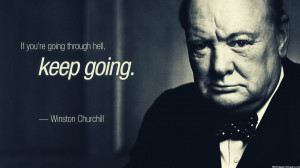 Winston Churchill Keep Going Quotes