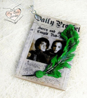 Daily Prophet & the Quick Quotes Quill pendant by MyLittleWonder, $20 ...